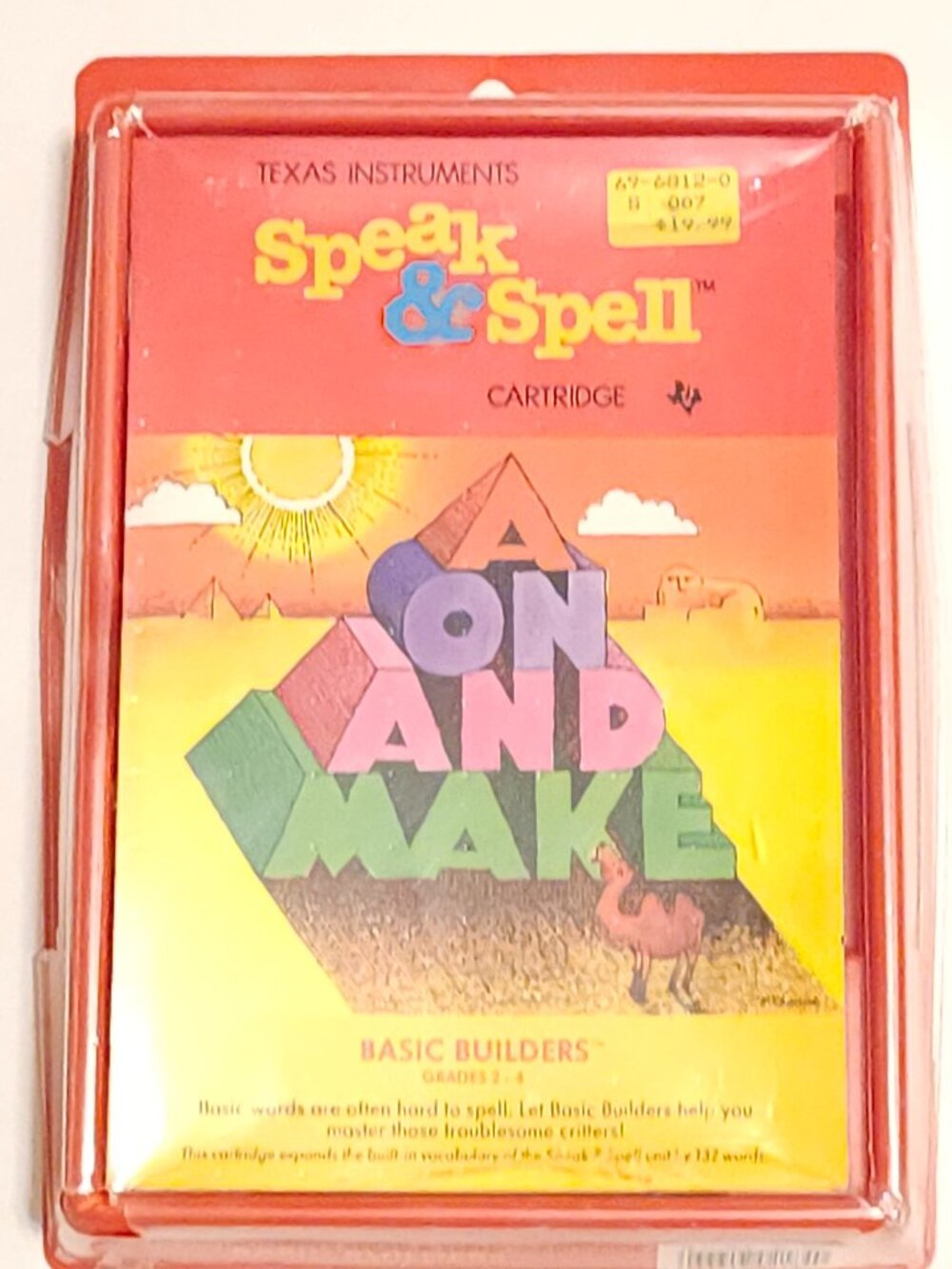 Speak & Spell Basic Builders Learning Toy Texas Instruments Grades 2-4 Open Box